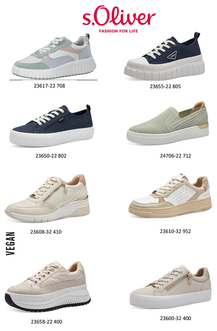 s.Oliver SS2024 sneakers preview